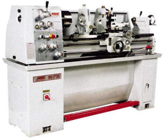Vectrax - 13" Swing, 40" Between Centers, 220 Volt, Single Phase Engine Lathe - 3MT Taper, 3 hp, 105 to 2,000 RPM, 1-3/8" Bore Diam, 762mm Deep x 1,473 & 1,623mm (CE) High x 1,930.4mm Long - Exact Tool & Supply