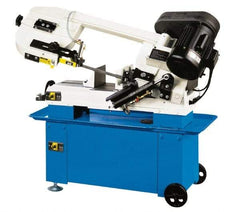 Vectrax - 7 x 12" Manual Combo Horizontal & Vertical Bandsaw - 1 Phase, 45° Vise Angle of Rotation, 1 hp, 115/230 Volts, Step Pulley Drive - Exact Tool & Supply