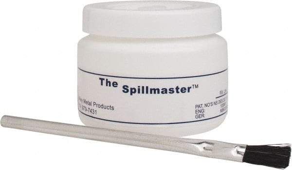 Made in USA - Spillproof Container - Polyethylene, White - Exact Tool & Supply