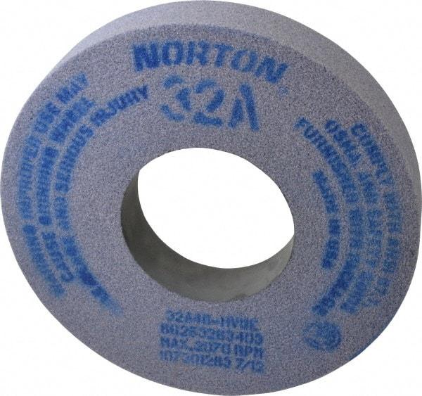 Norton - 12" Diam x 5" Hole x 2" Thick, H Hardness, 46 Grit Surface Grinding Wheel - Aluminum Oxide, Type 1, Coarse Grade, 2,070 Max RPM, Vitrified Bond, No Recess - Exact Tool & Supply
