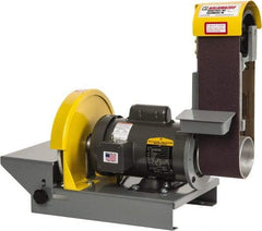 Kalamazoo - 36 Inch Long x 4 Inch Wide Belt, 10 Inch Diameter, Horizontal and Vertical Combination Sanding Machine - 1/2 HP, Single Phase - Exact Tool & Supply