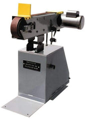 Kalamazoo - 90 Inch Long x 3 Inch Wide Belt Grinder - 2 hp, 220 Volts, Horizontal Belt, 6,900 Ft. per Min Belt Speed - Exact Tool & Supply