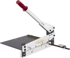 Made in USA - 12 Inch Long x 23 Inch Wide x 15 Inch Deep x 8 Inch High, Hand Slitting Bench Shear - 0.02 Inch Mild Steel, 0.04 Inch Aluminum and 0.025 Inch Brass Capacity - Exact Tool & Supply