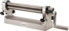 Made in USA - Bench Machine, Manual Slip Roll - 23 Inch Overall Width, x 7 Inch Overall Height, 1 Inch Slip Roll Diameter, 0.0630, 0.1250, 0.1560 Inch Wire Groove Width - Exact Tool & Supply
