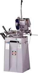 Dake - 2 Cutting Speeds, 12" Blade Diam, Cold Saw - 22 & 44 RPM Blade Speed, Floor Machine, 3 Phase, Compatible with Ferrous/Non-Ferrous Material - Exact Tool & Supply