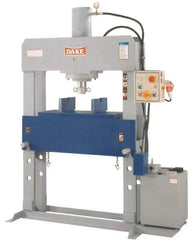 Dake - 40 Ton Hydraulic Shop Press - 19 Inch Stroke, 2 HP, 3 Phase - Exact Tool & Supply