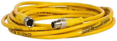 Brad Harrison - 4 Amp, M8 Male Straight to Female Straight Cordset Sensor and Receptacle - 60 VAC, 75 VDC, 4m Cable Length, IP68 Ingress Rating - Exact Tool & Supply