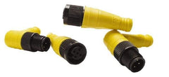 Brad Harrison - 4 Amp, M12 Female 90° to Pigtail Cordset Sensor and Receptacle - 250 VAC/VDC, 2m Cable Length, IP67 Ingress Rating - Exact Tool & Supply