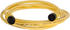 Brad Harrison - Female to Male Cordset Sensor and Receptacle - 250 VAC/VDC, 6 Ft. Long Cable, IP68 Ingress Rating - Exact Tool & Supply