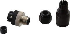 Brad Harrison - 4 Amp, Male Straight Field Attachable Connector Sensor and Receptacle - 250 VAC, 300 VDC, IP67 Ingress Rating - Exact Tool & Supply