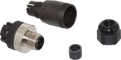 Brad Harrison - 4 Amp, Male Straight Field Attachable Connector Sensor and Receptacle - 250 VAC, 300 VDC, IP67 Ingress Rating - Exact Tool & Supply