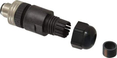 Brad Harrison - 4 Amp, Male Straight Field Attachable Connector Sensor and Receptacle - 250 VAC, 300 VDC, IP67 Ingress Rating - Exact Tool & Supply