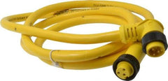 Brad Harrison - 13 Amp, Female 90° to Male 90° Cordset Sensor and Receptacle - 600 VAC/VDC, 6 Ft. Long Cable, IP68 Ingress Rating - Exact Tool & Supply