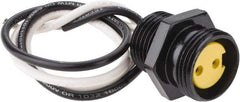 Brad Harrison - 13 Amp, Female Straight Receptacle - 600 VAC/VDC, 0.31m Cable Length, IP67 Ingress Rating - Exact Tool & Supply
