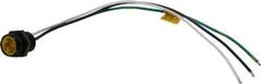 Brad Harrison - 13 Amp, Male Straight Receptacle - 600 VAC/VDC, 0.31m Cable Length, IP67 Ingress Rating - Exact Tool & Supply