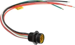 Brad Harrison - 8 Amp, Male Straight Receptacle - 600 VAC/VDC, 0.31m Cable Length, IP67 Ingress Rating - Exact Tool & Supply