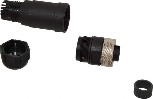 Brad Harrison - 8 Amp, Female Straight Field Attachable Connector Sensor and Receptacle - 600 VAC/VDC, IP67 Ingress Rating - Exact Tool & Supply