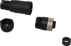 Brad Harrison - 8 Amp, Female Straight Field Attachable Connector Sensor and Receptacle - 600 VAC/VDC, IP67 Ingress Rating - Exact Tool & Supply