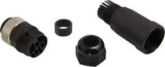 Brad Harrison - 13 Amp, Male Straight Field Attachable Connector Sensor and Receptacle - 600 VAC/VDC, IP67 Ingress Rating - Exact Tool & Supply