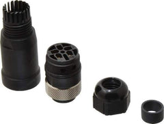 Brad Harrison - 8 Amp, Male Straight Field Attachable Connector Sensor and Receptacle - 600 VAC/VDC, IP67 Ingress Rating - Exact Tool & Supply