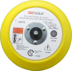 3M - 6" Diam Adhesive/PSA Disc Backing Pad - 3/4" Shank Diam, Medium Density, 10,000 RPM - Exact Tool & Supply