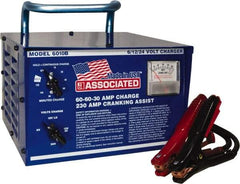 Associated Equipment - 6/12/24 Volt Battery Charger - 60 Amps/60 Amps/30 Amps, 230 Starter Amps - Exact Tool & Supply