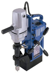 Nitto Kohki - 3/4" Chuck, 2" Travel, Portable Magnetic Drill Press - 700 RPM, 6 Amps, 1 hp, 680 Watts, 110-120 Volts - Exact Tool & Supply