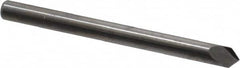 Accupro - 1/8" Diam 2 Flute Single End Solid Carbide Chamfer Mill - Exact Tool & Supply