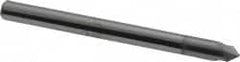 Accupro - 1/8" Diam 2 Flute Single End Solid Carbide Chamfer Mill - Exact Tool & Supply