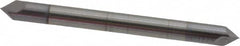 Accupro - 1/8" Diam 2 Flute Double End Solid Carbide Chamfer Mill - Exact Tool & Supply