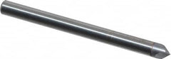 Accupro - 1/8" Diam 2 Flute Single End Solid Carbide Chamfer Mill - Exact Tool & Supply
