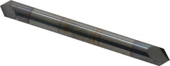 Accupro - 3/16" Diam 2 Flute Double End Solid Carbide Chamfer Mill - Exact Tool & Supply
