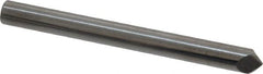 Accupro - 3/16" Diam 2 Flute Single End Solid Carbide Chamfer Mill - Exact Tool & Supply