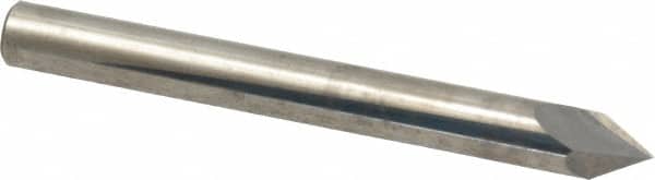 Accupro - 1/4" Diam 2 Flute Single End Solid Carbide Chamfer Mill - Exact Tool & Supply