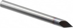 Accupro - 1/4" Diam 2 Flute Single End Solid Carbide Chamfer Mill - Exact Tool & Supply