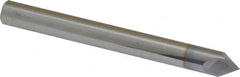 Accupro - 1/4" Diam 2 Flute Single End Solid Carbide Chamfer Mill - Exact Tool & Supply