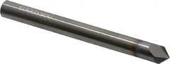 Accupro - 1/4" Diam 2 Flute Single End Solid Carbide Chamfer Mill - Exact Tool & Supply
