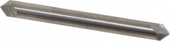Accupro - 1/4" Diam 2 Flute Double End Solid Carbide Chamfer Mill - Exact Tool & Supply