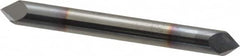 Accupro - 1/4" Diam 2 Flute Double End Solid Carbide Chamfer Mill - Exact Tool & Supply