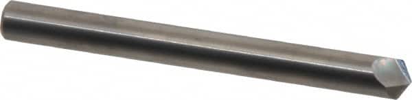Accupro - 1/4" Diam 2 Flute Single End Solid Carbide Chamfer Mill - Exact Tool & Supply