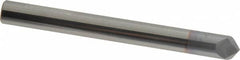 Accupro - 1/4" Diam 2 Flute Single End Solid Carbide Chamfer Mill - Exact Tool & Supply