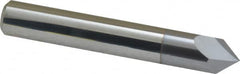 Accupro - 3/8" Diam 2 Flute Single End Solid Carbide Chamfer Mill - Exact Tool & Supply