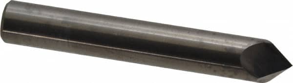 Accupro - 3/8" Diam 2 Flute Single End Solid Carbide Chamfer Mill - Exact Tool & Supply
