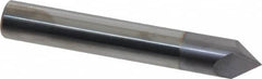 Accupro - 3/8" Diam 2 Flute Single End Solid Carbide Chamfer Mill - Exact Tool & Supply