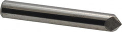 Accupro - 3/8" Diam 2 Flute Single End Solid Carbide Chamfer Mill - Exact Tool & Supply