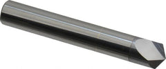 Accupro - 3/8" Diam 2 Flute Single End Solid Carbide Chamfer Mill - Exact Tool & Supply