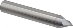 Accupro - 1/2" Diam 2 Flute Single End Solid Carbide Chamfer Mill - Exact Tool & Supply