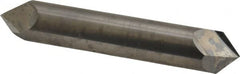 Accupro - 1/2" Diam 2 Flute Double End Solid Carbide Chamfer Mill - Exact Tool & Supply