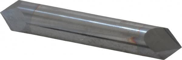 Accupro - 1/2" Diam 2 Flute Double End Solid Carbide Chamfer Mill - Exact Tool & Supply