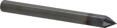 Accupro - 1/4" Diam 4 Flute Single End Solid Carbide Chamfer Mill - Exact Tool & Supply